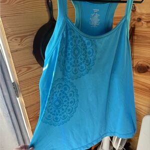 Danskin Turquoise Mandala Tank Top